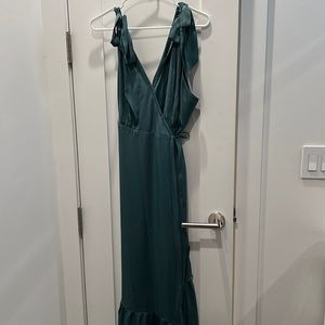 abercrombie and fitch green dress L